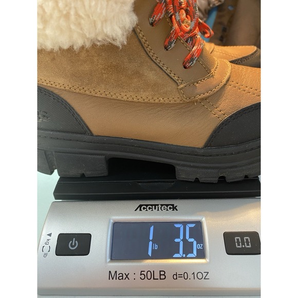 Ugg Kids Winter Boots Size 3 Waterproof Ashton Addie Unisex Leather Warm Wool - Picture 12 of 13